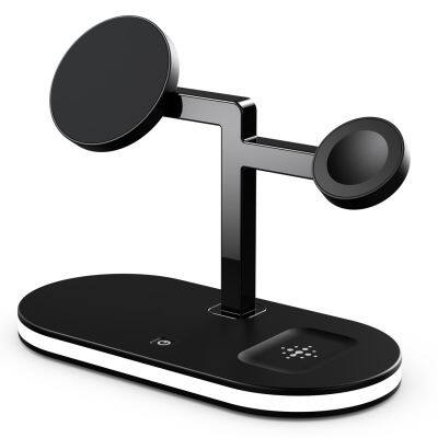 Wireless Charging Stand 15w Wireless Charger Charging Station for Multiple Devices Fast Charger Station Stand For IPhone