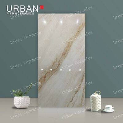 Qingdao Gloden 600X1200mm Ceramic Glossy Glazed Polished Porcelain Floor Wall Tile
