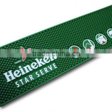 2016 new product non-slip PVC bar mat with non-woven fabric bar accessories