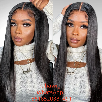 Wig 100% human hair virgin hair lace wig Straight
