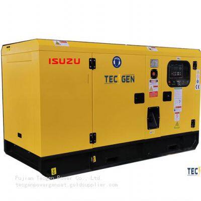 31kW ISUZU Silent Power Generator 39kVA Standby Genset Powered by Isuzu Diesel Engine