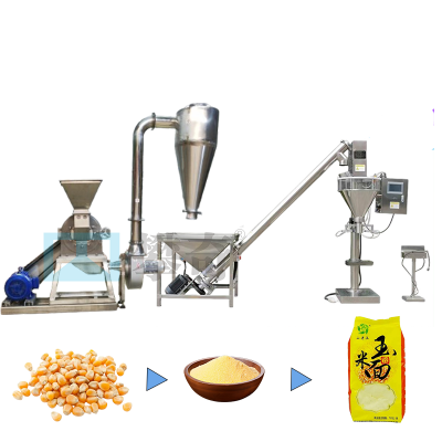 Moudreuse à épices octogonale à aspiration cyclonique auto-primée en acier inoxydable 304, moudreuse à riz et poivre à disque denté en vente photo-3