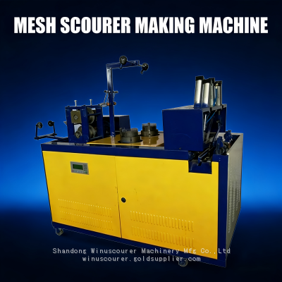 Automatic Kitchen Cleaning Ball 0.22MM Mesh Scourer Making Machine