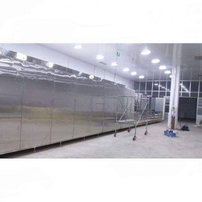 Equipamento de congelador rápido industrial de frutos do mar, máquina de câmara frigorífica para congelamento eficiente de sorvete