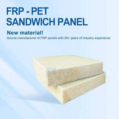Korrosionsbeständiges FRP-PVC-Laminatpanel, Wandauskleidung für chemische Anlagen, chemikalienbeständiges industrielles gefährliches FRP-Sandwichpanel