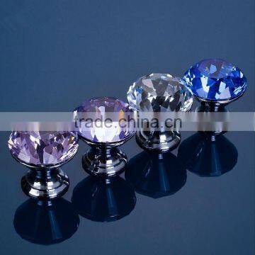 Wholesale fashion cheap Crystal glass Knobs for Cabinet decoration