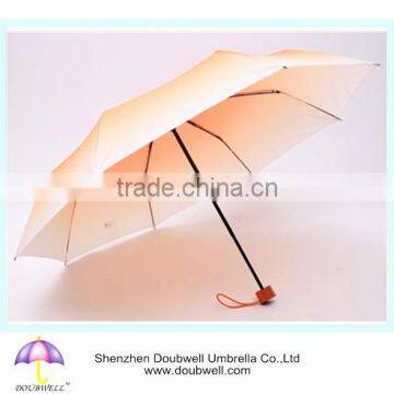 Wholesale small manual lady 3 folding umbrella