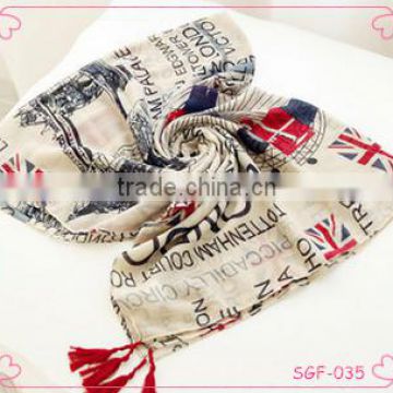 Korean new fashion wholesale women scarf autumn/winter voile scarves