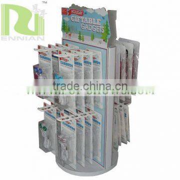 earphone spinner shelves cardboard display stand corrugated display racks spinner racks
