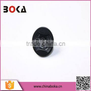 2015 wholesale stylish black nickel custom made metal button for garment in yiwu factory