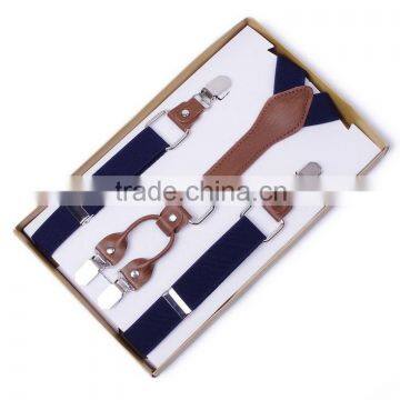 New Unisex Suspenders Fashion 4 Clips Suspenders Pants Folder Trousers Luxury 2.5cm Adult Suspenders