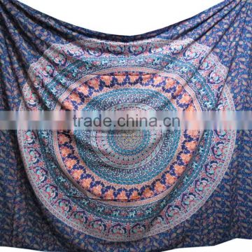 Wall Decor Boho Beach Throw Mandala Indian Tapestry Round Blanket Wholesale