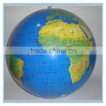 Inflatable earth globe beach ball, pvc inflatable globe ball for sale