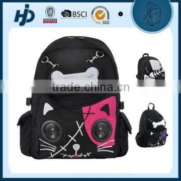 China supplier Cute school backpack with speaker