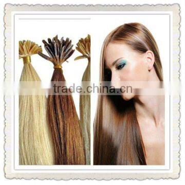 2013 best selling top-quality pre-bonded humanhair extension