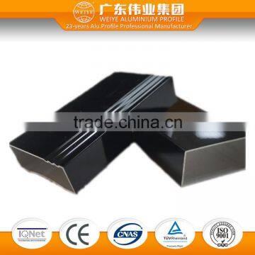 2016 New design surface treatment black pearl anodized for aluminum profile furniture