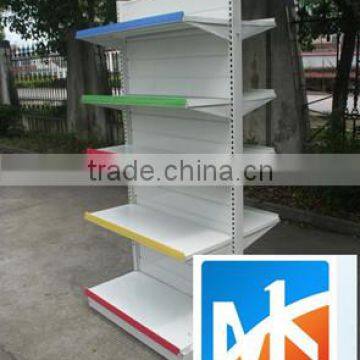 modern fashion high quality advertising supermarket display shelf to display items with low price