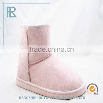 Fur Lining cashmere flower young girls winter boots