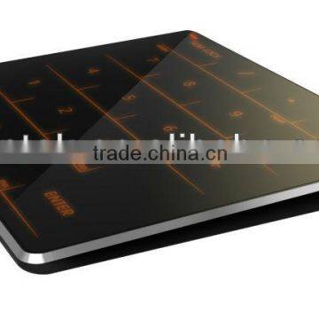 2.4g wireless touchable numeric keyboard with ful touch function