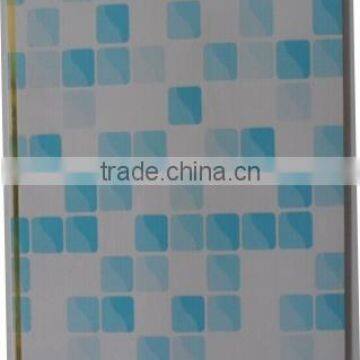 Printing,smooth model, pvc ceiling panel with gold strip F113