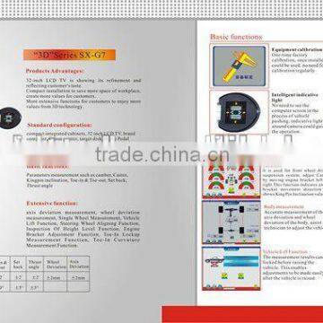 **G7 3d wheel aligner with ce
