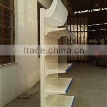 Single side powder coating modern gondola shelf