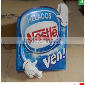 Printing sign board for Nestle plastic vacuum thermoforming