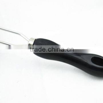 Stainless Steel Mesh Strainer With Black Plastic Handle
