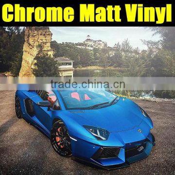 Matt blue chrome vinyl with high quality 1.52*20m