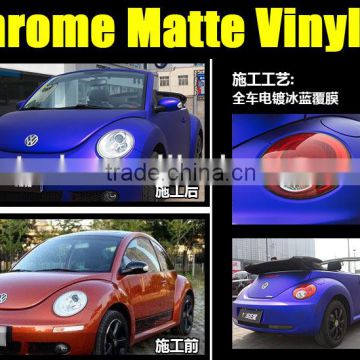 chrome matte vinyl with size : 1.52*20m each roll