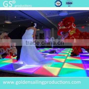 1m x 1m Lighting portable acrylic LED dance floor for DJ Disco