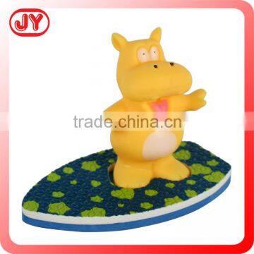 Funny animal surfing style baby floating bath toy