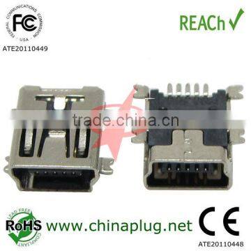 Ultra Short SMT mini usb male connector