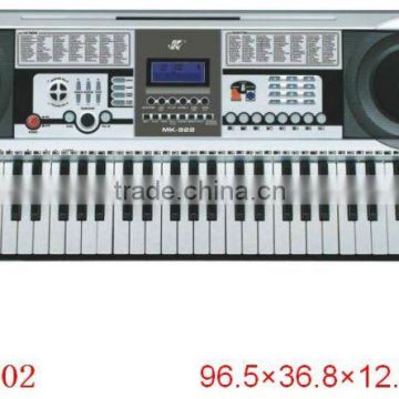 Musical electronic organ keyboard