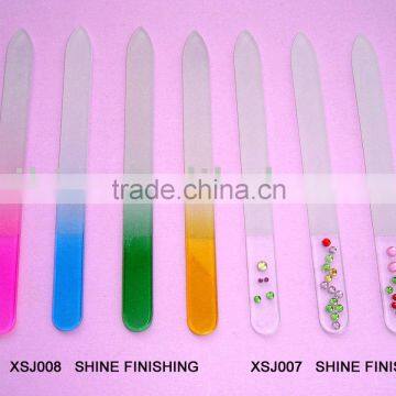 High quality durable crystal glass nail file