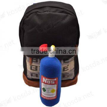 2016 New Cheap Classic Green and Black Belt Harness Canvas Racing Backpack Laptop Bag,Shoulder Car Backpack Bag photo-3