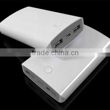 2015 New Fashion Design 2 USB Port Power Bank 7800mah for Mobile Phone