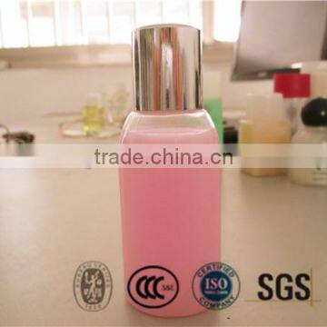 Hotel shampoo/body lotion/shower gel/conditioner bottle with silver screw cap