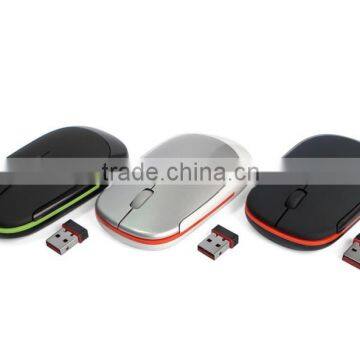 2.4Ghz Gift Wireless Slim Mouse With Transparent Crystal Plastic Box Packing photo-3