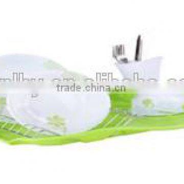 LBY green calla-shaped dish rack with cover