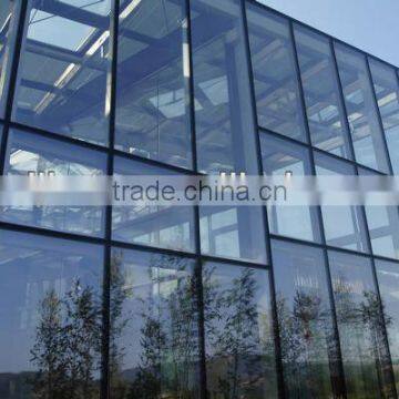 visible aluminum frame glass curtain wall