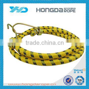 high quality 8mm yellow elastic rope with hook