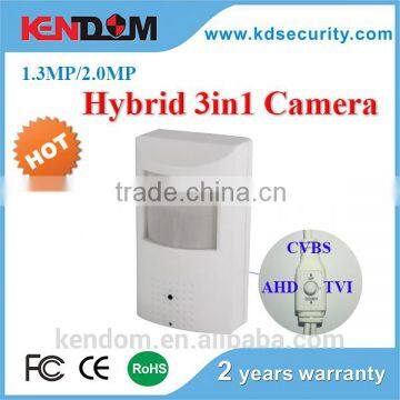 1.3MP 3 in 1 Hybrid AHD/TVI/CVI Hidden Spy Camera