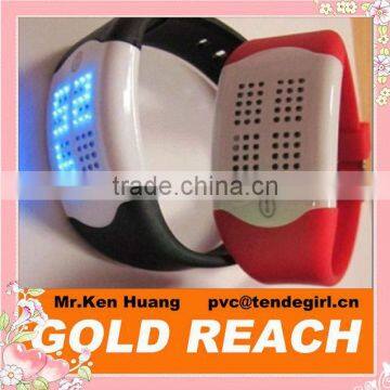 light touch flashing Silicone led watch