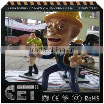 Cetnology Game Park Artificial Fiberglass Little Kids Cartoon Model