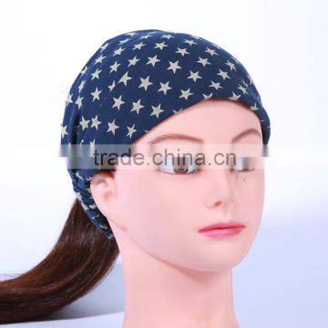 Deshine Cotton Women's Multi-function Head Scarf Bandana Elastic Headband Wrap Hat ZX1659