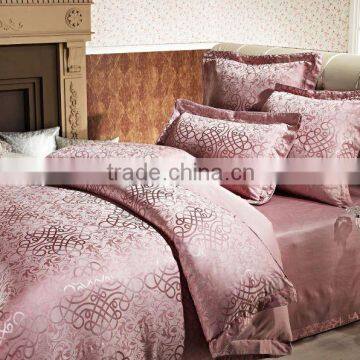 5 piece luxurious jacquard bedding sheet comforter set