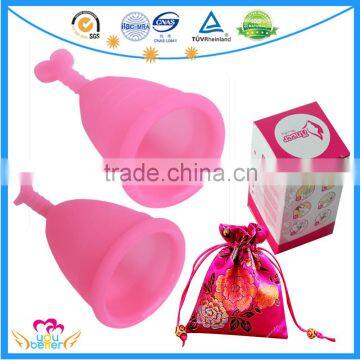 100% Medical Grade Silicone Menstrual Cup Health Soft Cup Menstruation For Lady