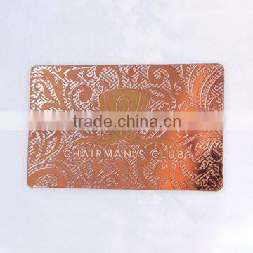 Stainless Steel rose gold business card