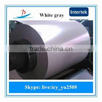 Factory white gray coated steel sheet in coil for roofing sheet